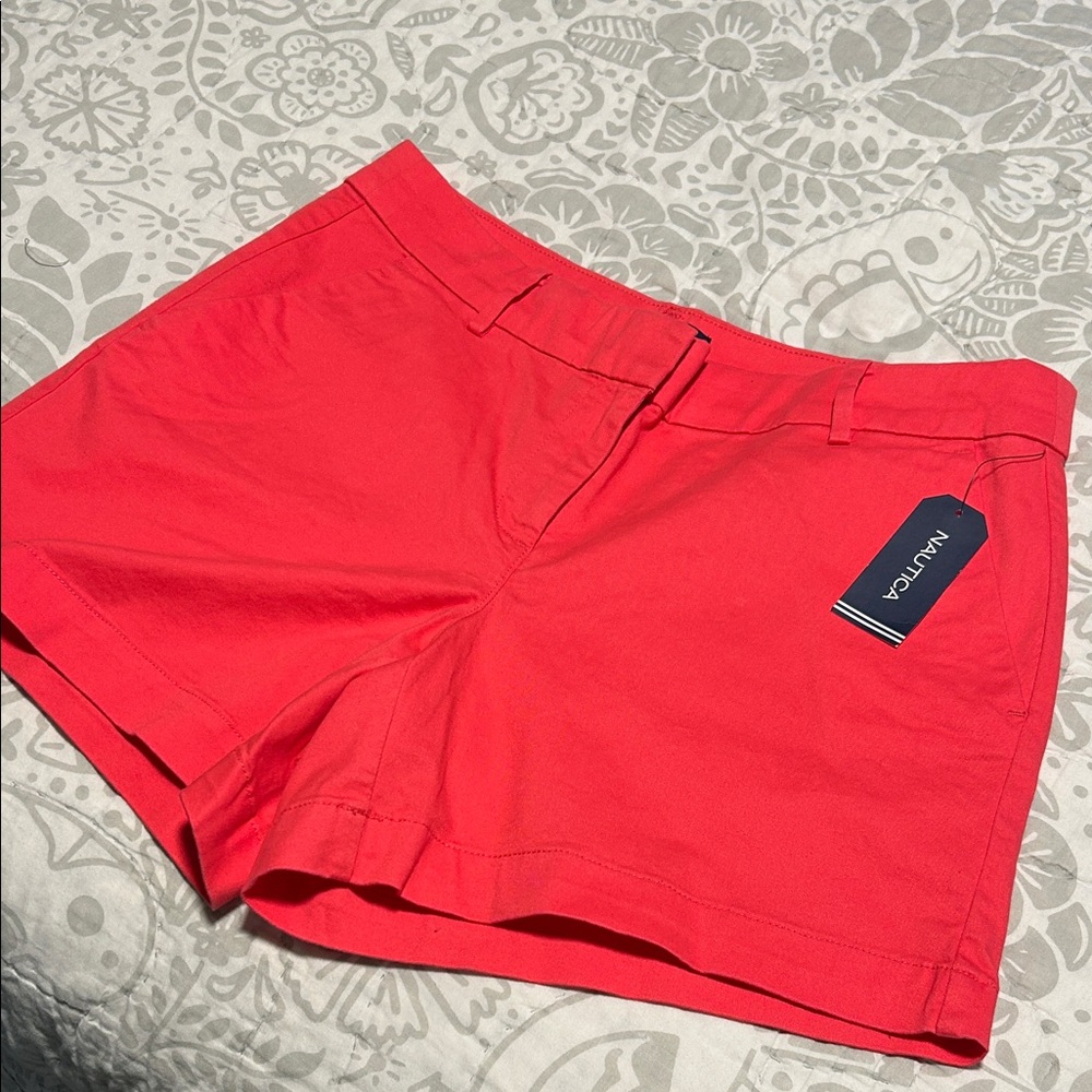 🎄Closet Closing Sale🎄 NWT Nautica Women's Vibrant Coral Shorts 8
